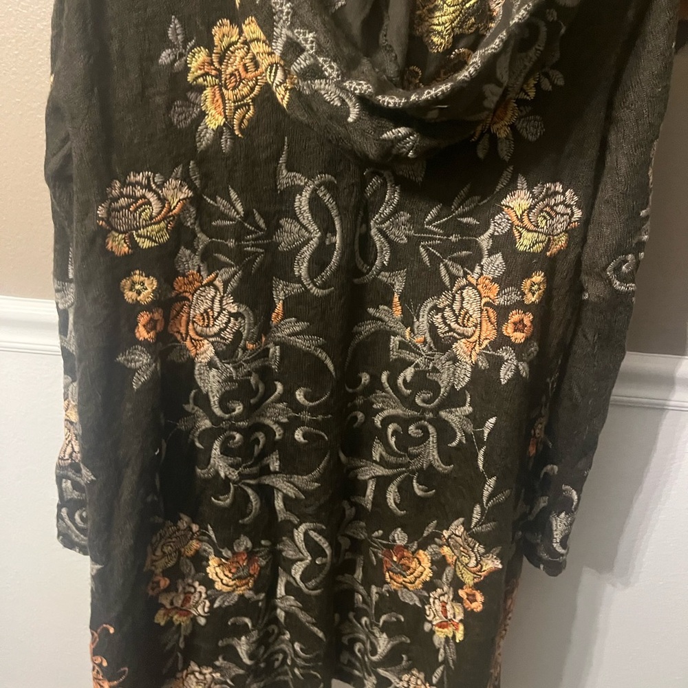 Johnny Was Black Floral Embroidered Jacket - Picture 4 of 4